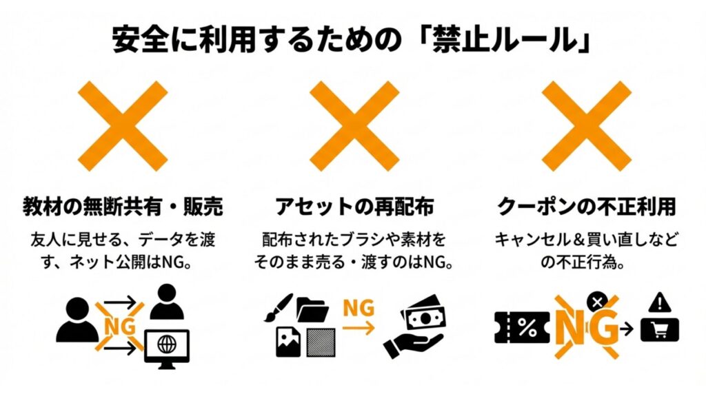 Colosoのユーザーがやってはいけないこと