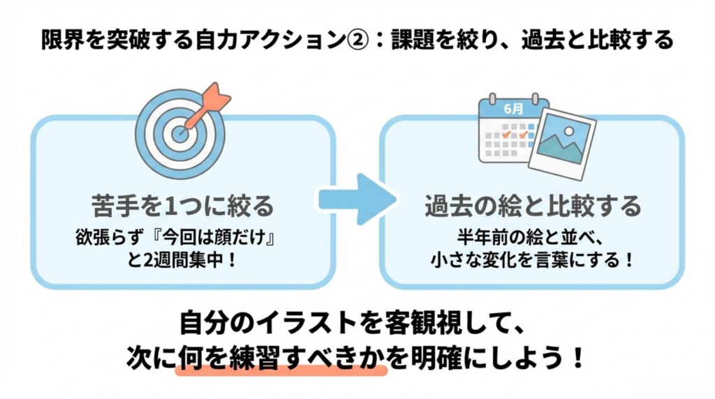 イラスト 独学 限界 過去と今のイラストを比較して改善点を洗い出した