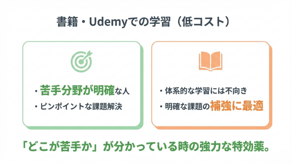 イラスト 独学 限界 書籍やUdemyで「特定の苦手分野」を低コストで学ぶ