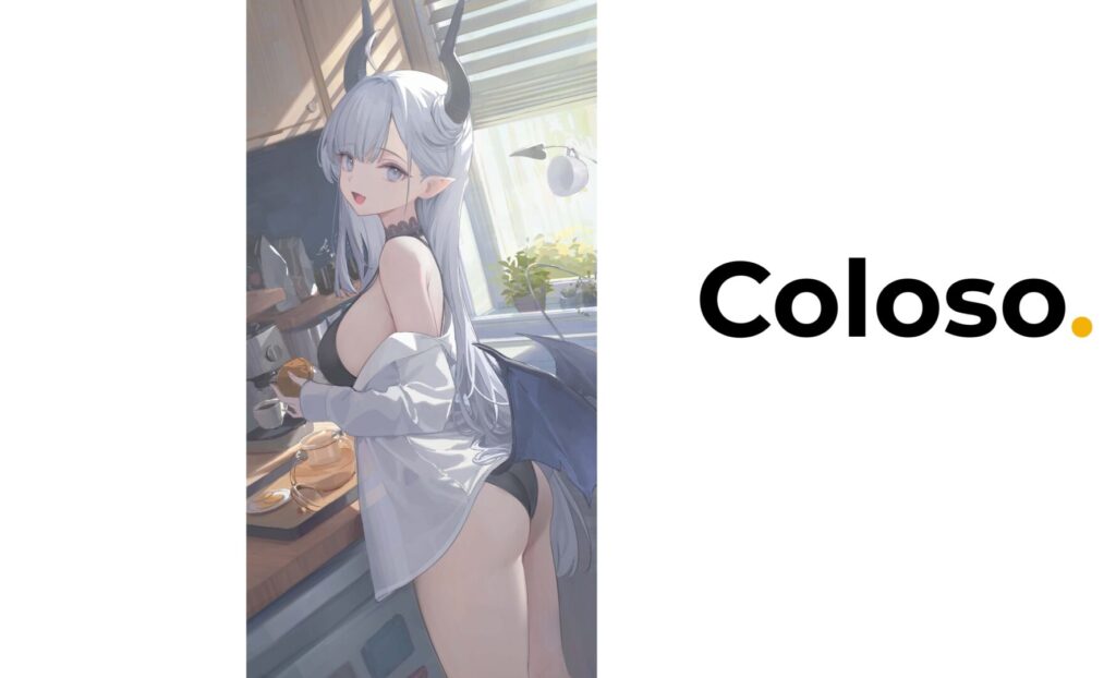 Coloso Nekojira講座CTA|カフェに座る女性キャラクター