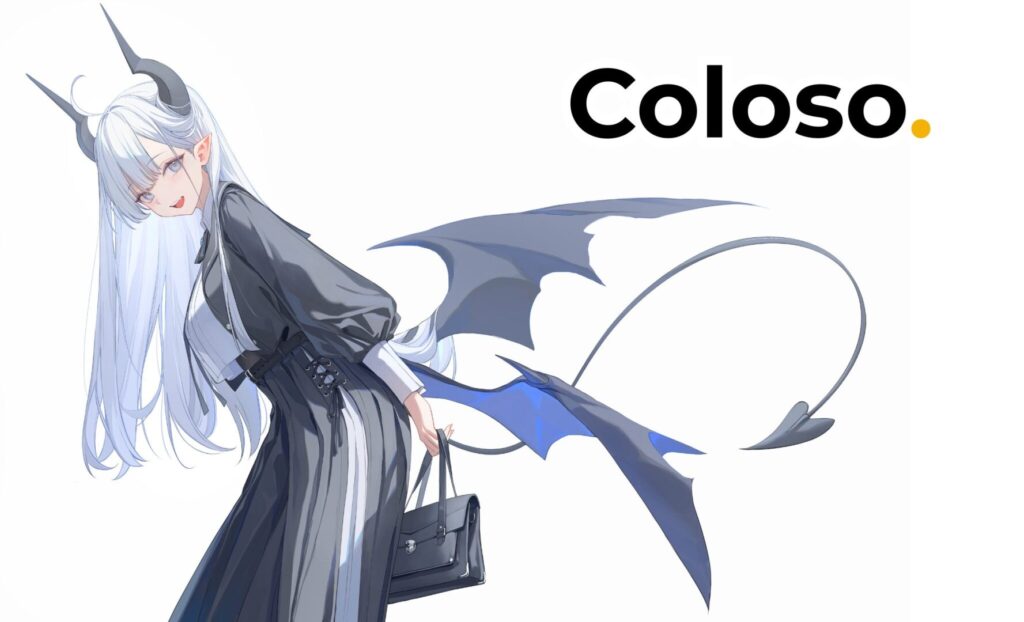 Coloso Nekojira講座CTA|白髪の角がある女性キャラクター