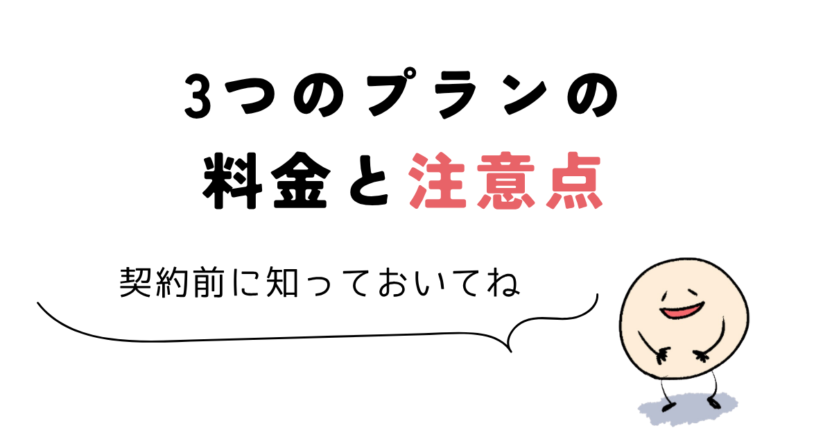 パルミー 料金 3つのプランの料金と注意点