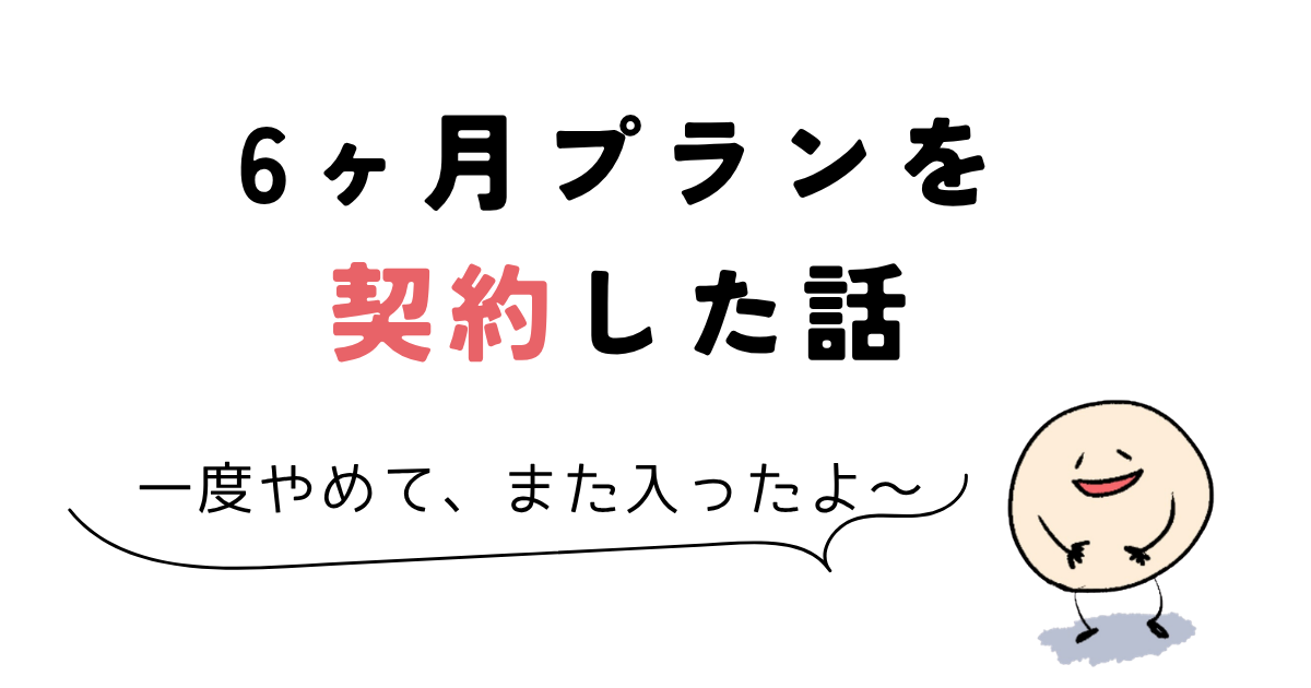 パルミー 料金 6ヶ月プランを契約した話